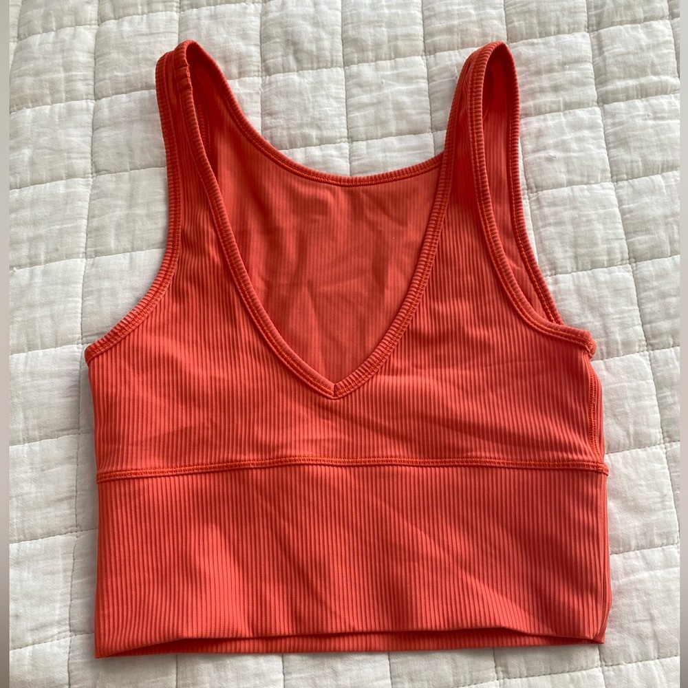Lululemon Orange tank, Size 4